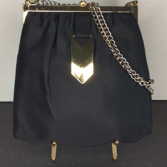 Vintage satin purse with coin purse - Picture 1 of 8